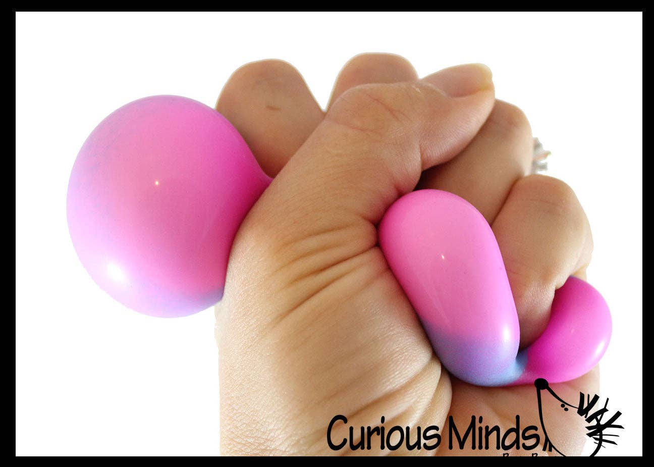1 - 1.75" Striped Doh Filled Stress Ball - Squishy