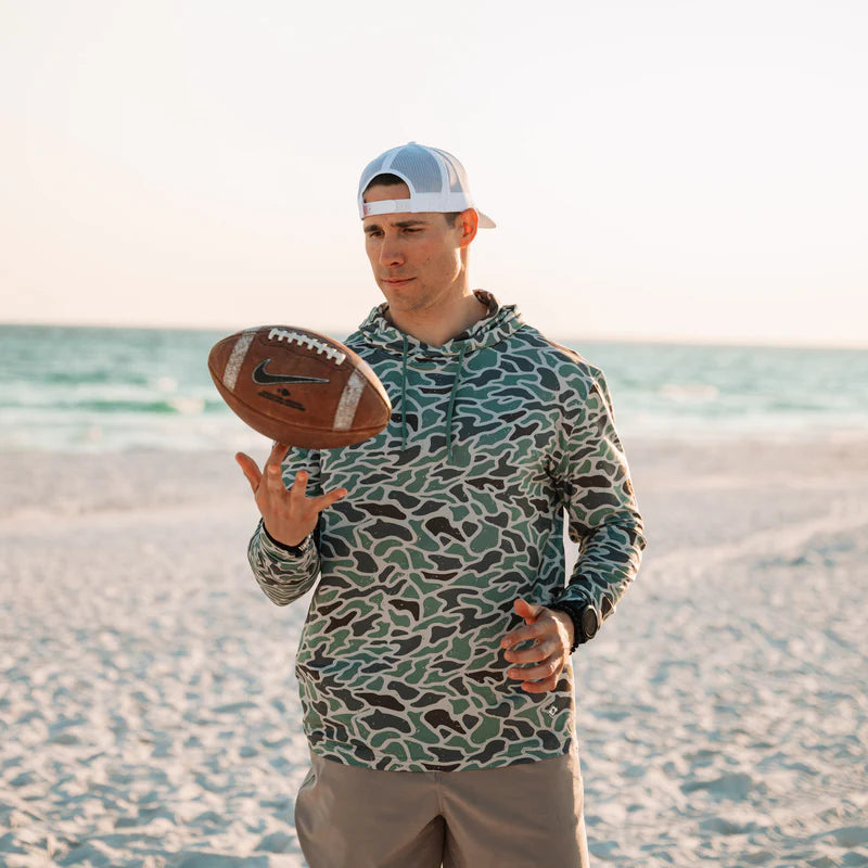 BURLEBO Performance Hoodie - Retro Duck Camo