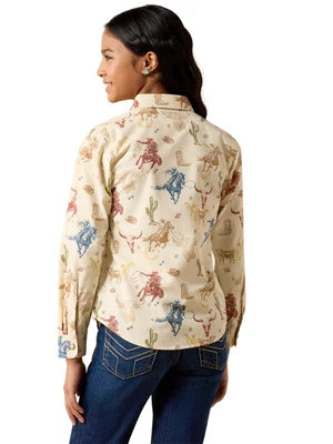 Ariat Girl's Ranch Tale LS Western Shirt