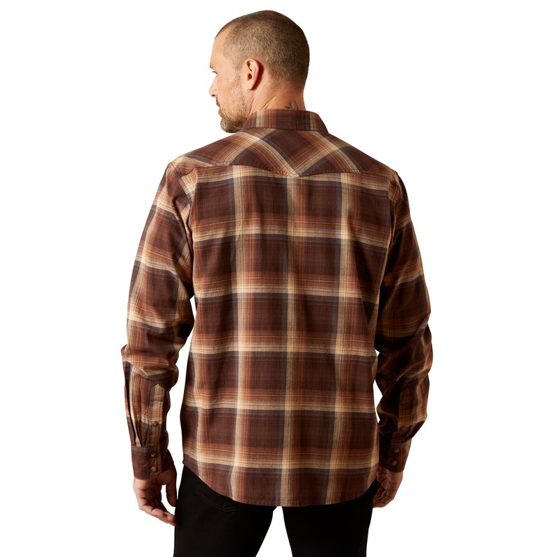 Ariat Men's Hodges Retro Fit Shirt, Brown