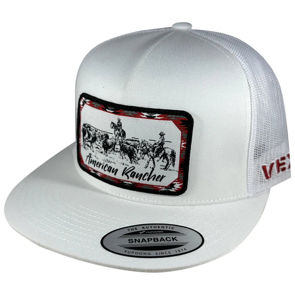 VEXIL BRAND American Rancher - Checking Cows - White/White Mesh