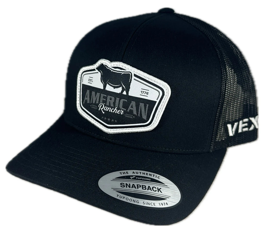 VEXIL American Rancher - EST 1776 - Black/Black Mesh