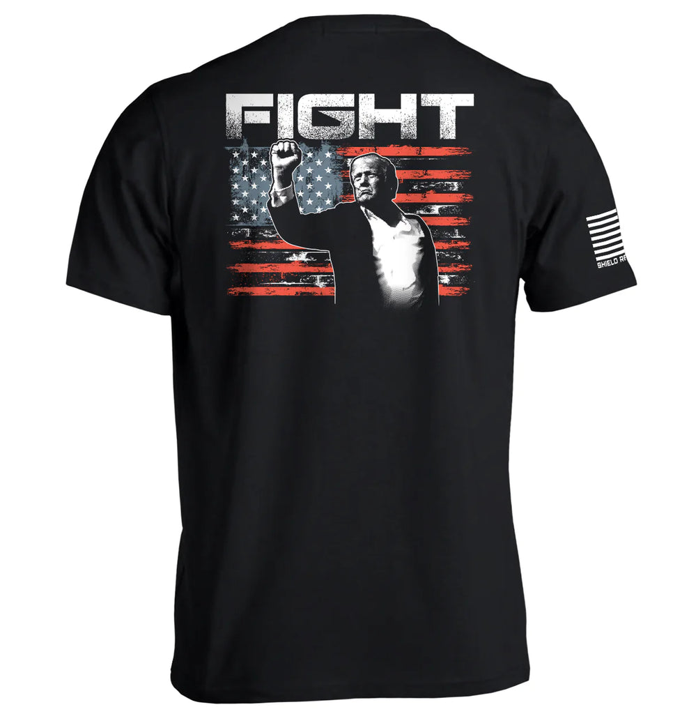 SHIELD REPUBLIC TRUMP FIGHT TEE BLACK