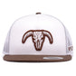 VEXIL BRAND Bull Skull - Brown/White/White Mesh
