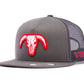 VEXIL BRAND Bull Skull - Charcoal/Charcoal Mesh