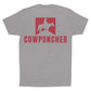VEXIL BRAND Cowpuncher - Badge - Heather Grey