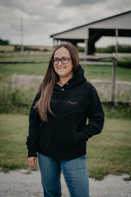 Kimes Ranch Women's 'Ella' Black Hooded Pullover