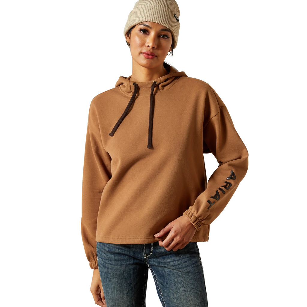 ARIAT WOMENS ESSENTIAL HOODIE TOASTED COCONUT