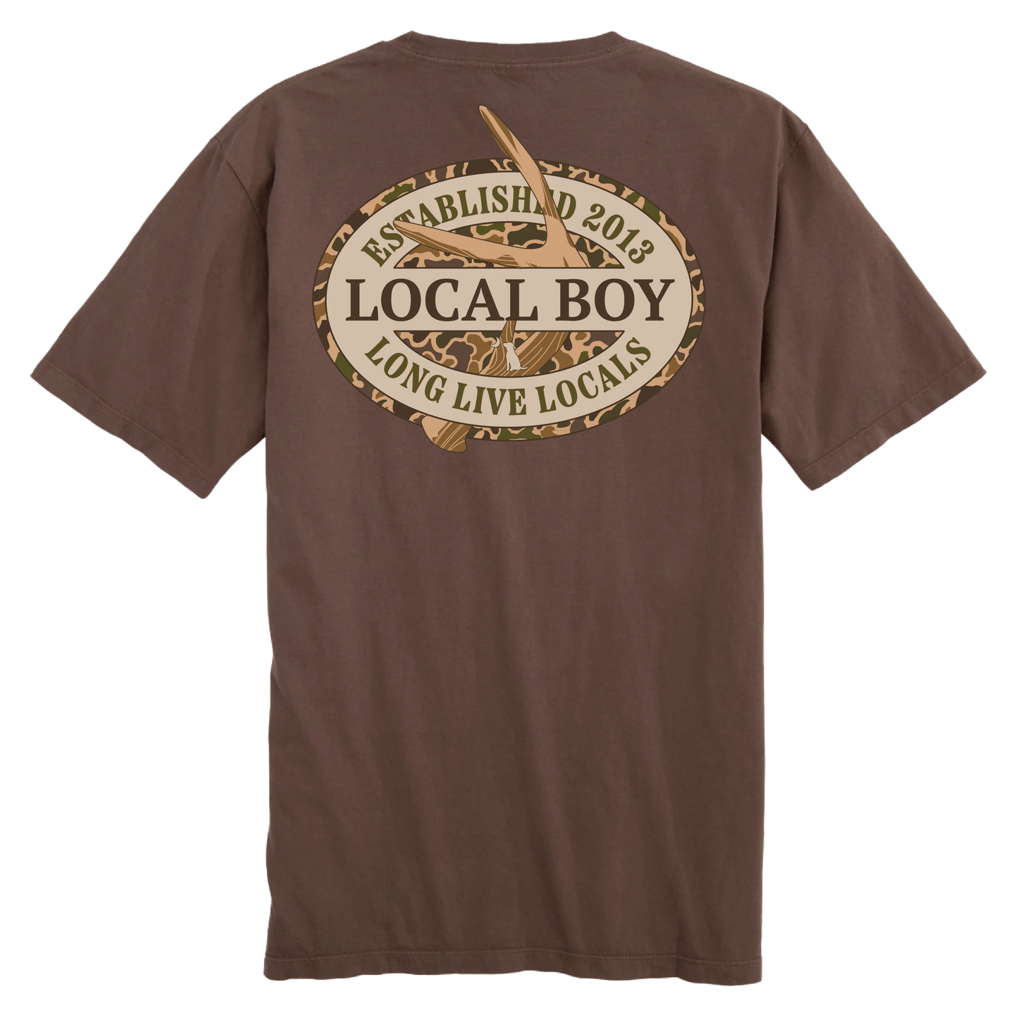 LOCAL BOY Youth Old School Antler Oval T-Shirt