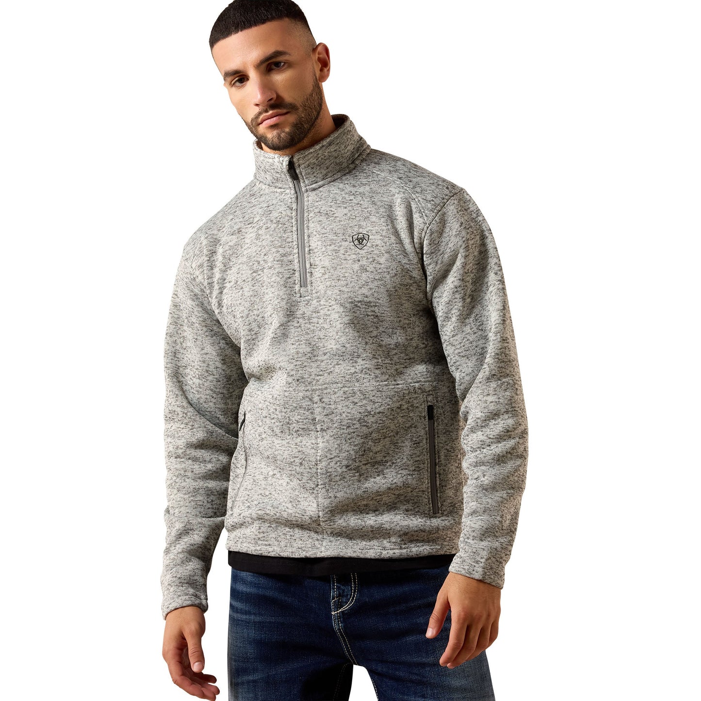 Ariat Men's Caldwell Nulla Heather 1/4 Zip Sweater