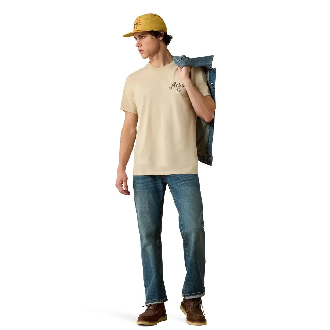 Ariat Men's Cowboy Claus Natural T-Shirt 10080588