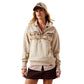 Ariat Ladies Running Wild Oatmeal Heather 1/2 Zip Sweatshirt