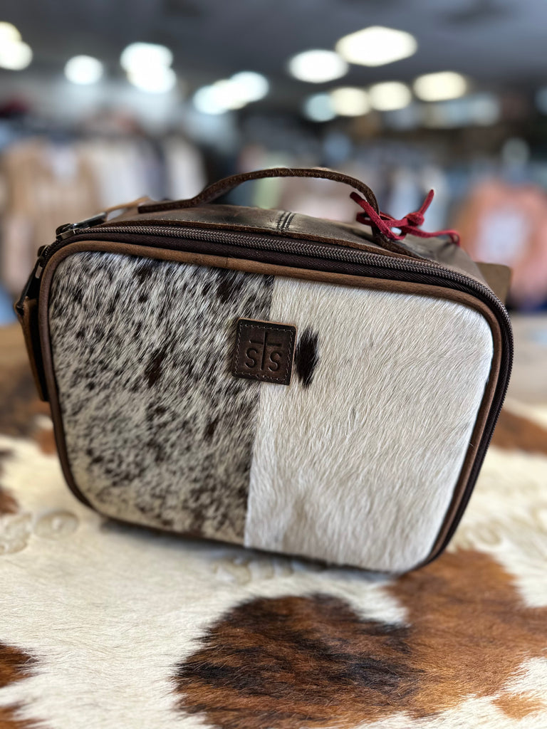 STS RANCHWEAR COWHIDE YUKON MAKEUP ORGANIZER