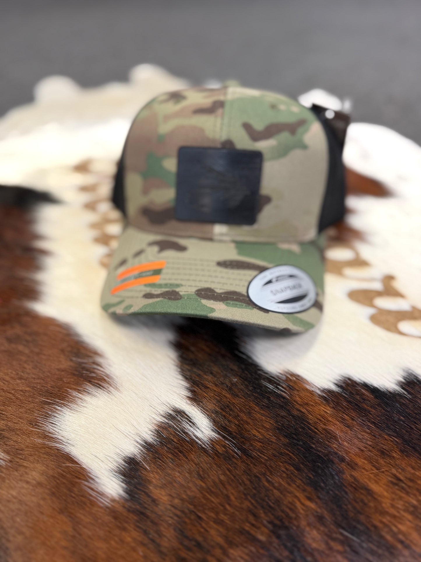 UNION STANDARD FISH HOOK PATCH HAT LIGHT CAMO