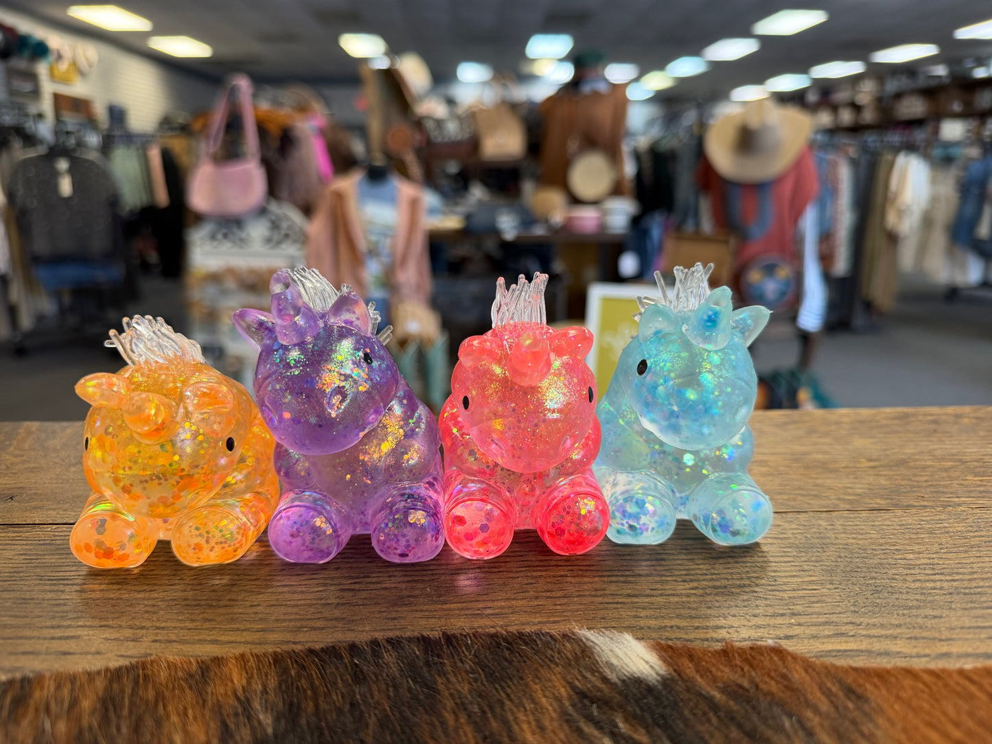 Unicorn squishie- PINK, ORANGE, BLUE PURPLE