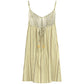 HOOEY WOMENS "Paraiso" Spaghetti Strap Dress Cream/Stripe
