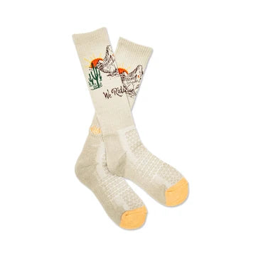 Lucky chuck We Ride At Dawn Tan Performance Socks