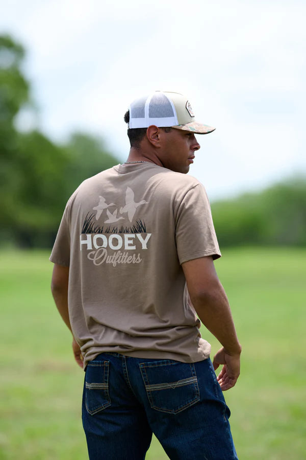 HOOEY MENS "Decoy" Brown Hooey Outfitters T-shirt