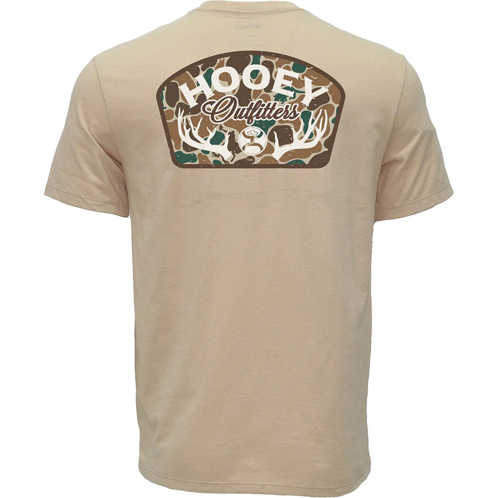 HOOEY MENS "Outfitters" Tan Hooey Outfitters T-shirt
