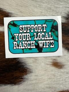 DUSTI RHOADS RANCH WIFE STICKER
