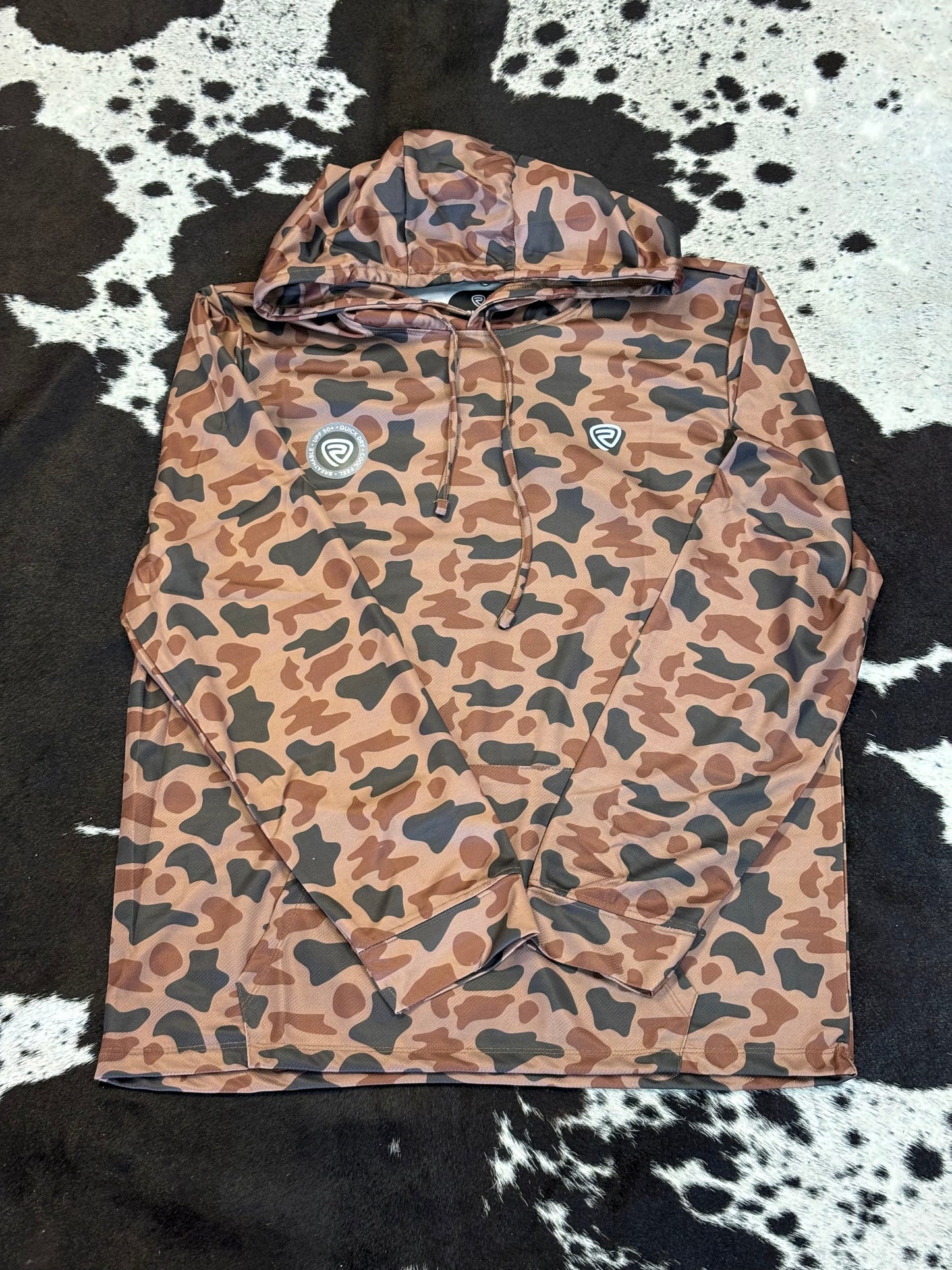 ROCK & ROLL MENS CAMO MESH HOODIE