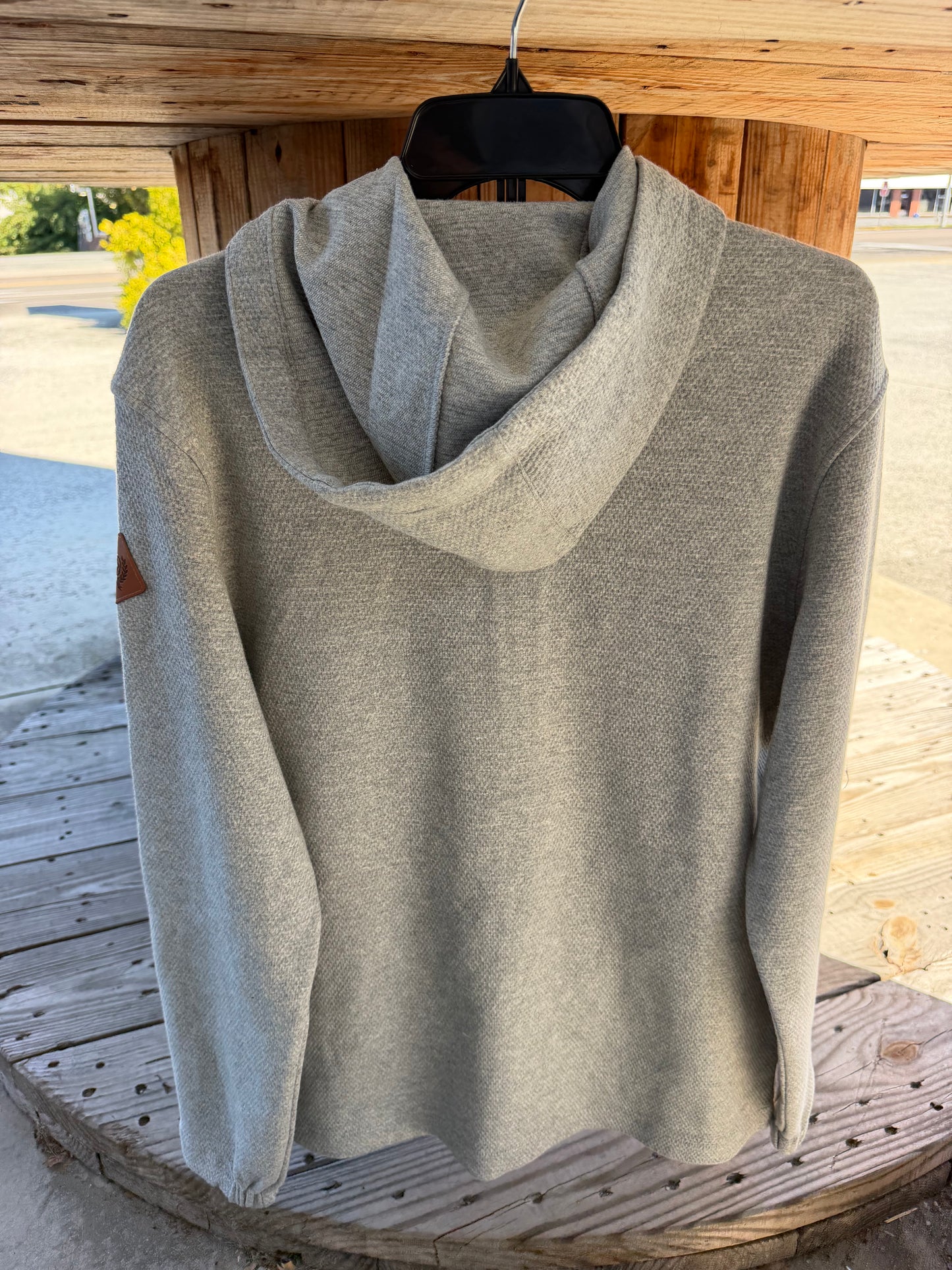 CINCH MEN'S GREY KNIT FLEECE HOODIE MWK1973001