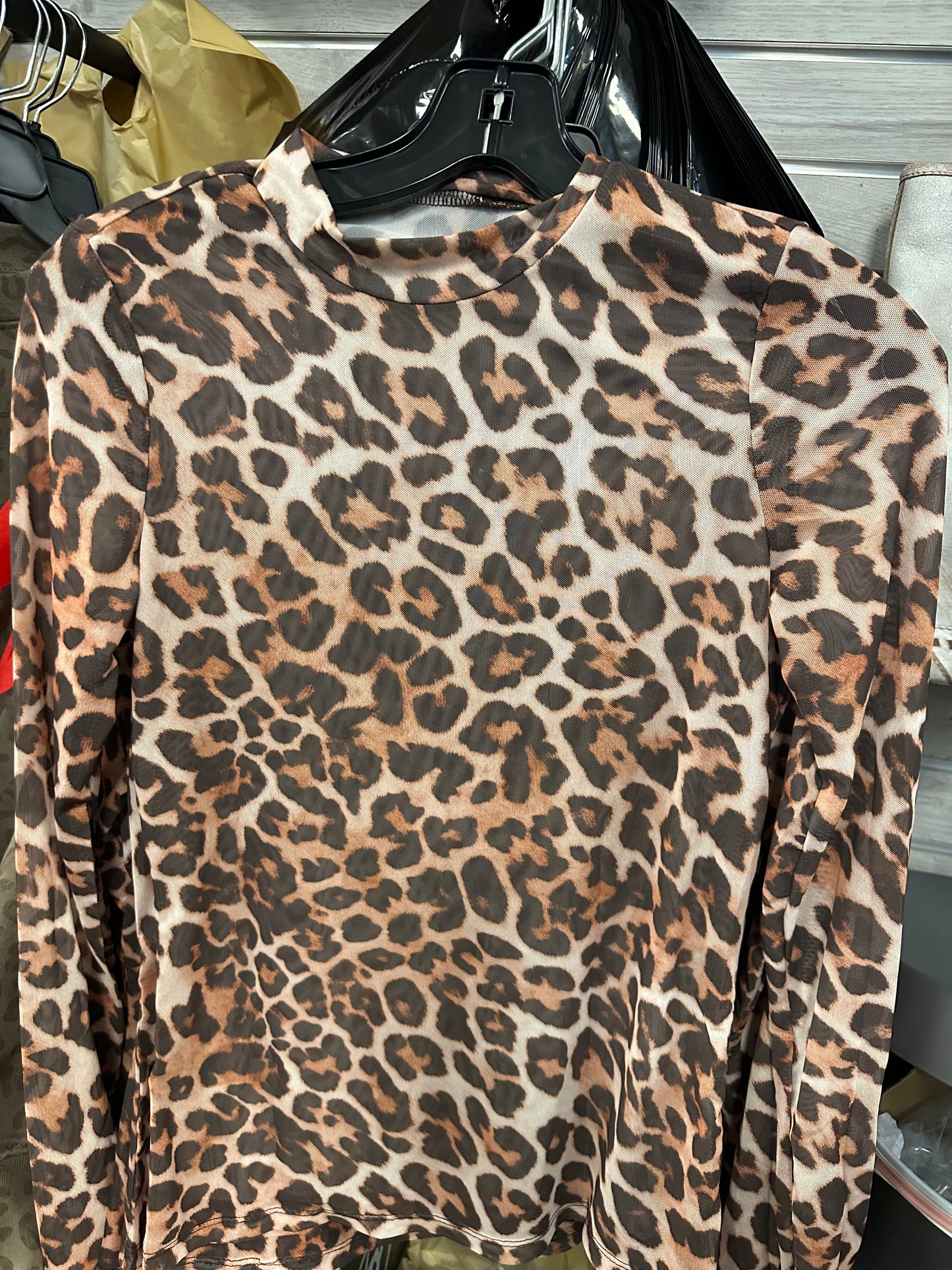 LEOPARD LOVER MESH TOP