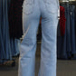 STETSON HIGH RISE WIDE LEG FIT 751 - LIGHT WASH