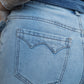 STETSON HIGH RISE WIDE LEG FIT 751 - LIGHT WASH