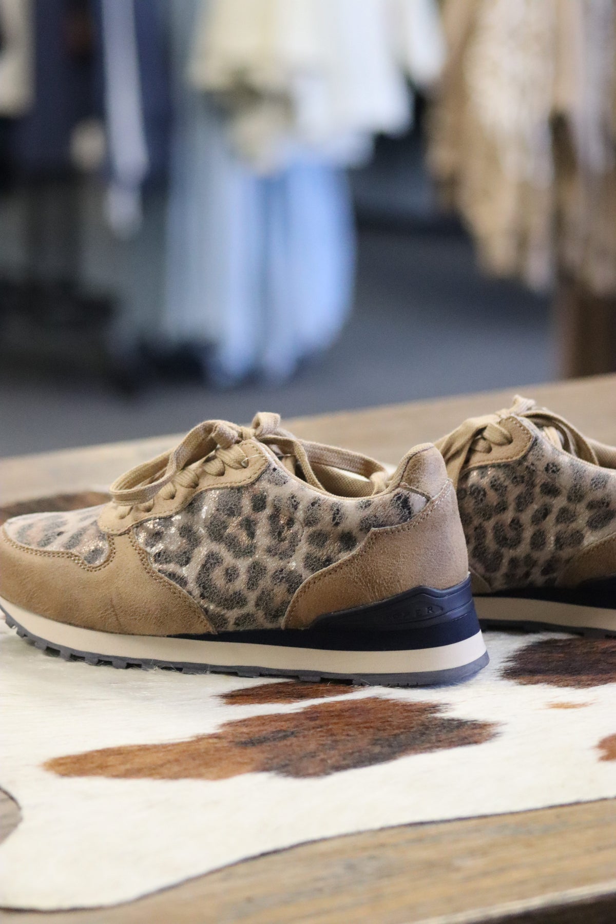 ROPER FAUX LEATHER LEOPARD PRINT - GIDDYUP TAN