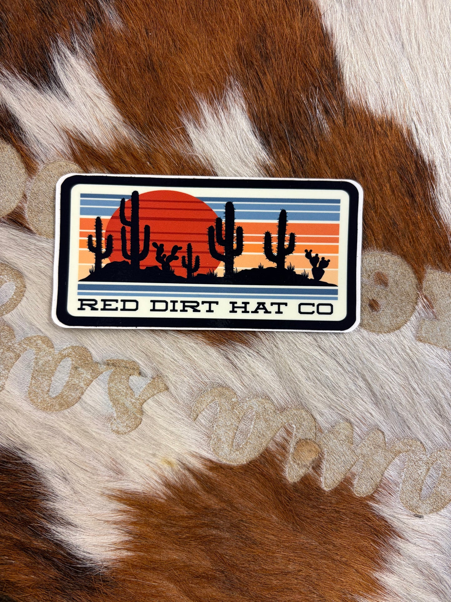 RED DIRT HAT CO CACTUS STICKER