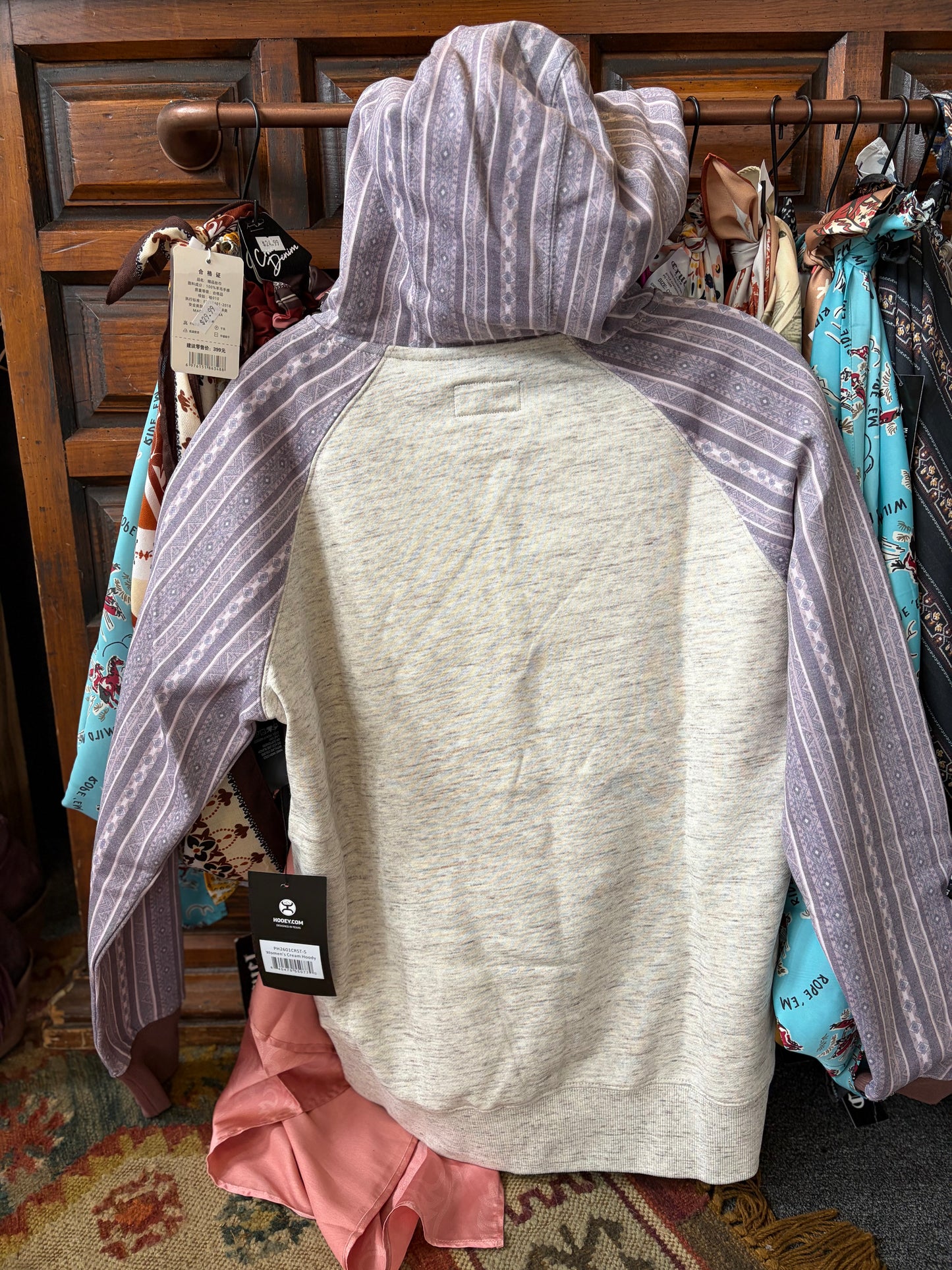 HOOEY WOMENS PUNCHY AZTEC HOODY