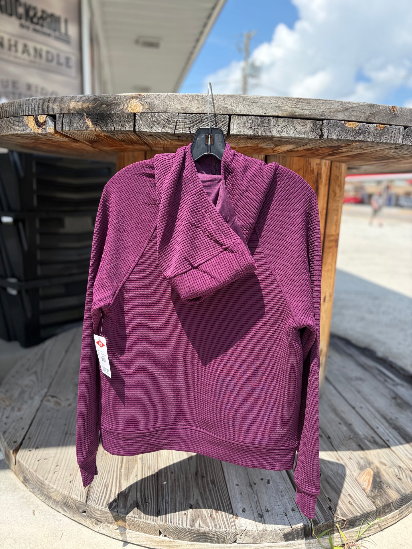 CRUEL DENIM 1/2 ZIP PULLOVER - PURPLE
