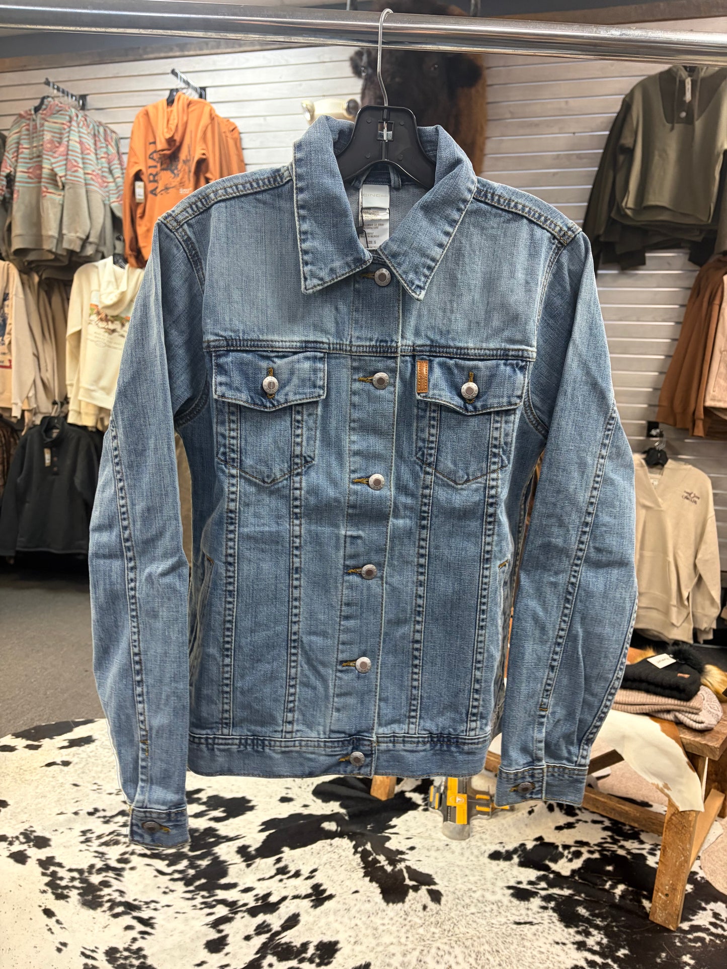 CINCH LADIES DENIM TRUCKER JACKET - INDIGO