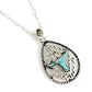 Aztec Tear Drop Steer Necklace