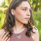 Dyecut Bootstitch Necklace - Silver