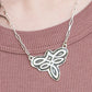 Dyecut Bootstitch Necklace - Silver