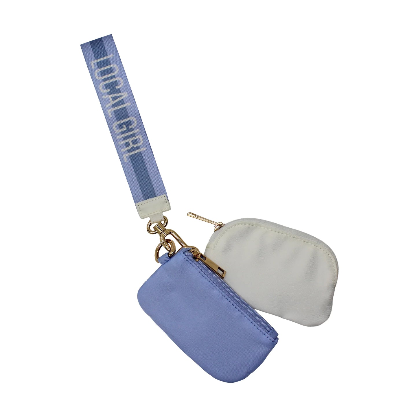LOCAL GIRL Dual Wristlet Color: Periwinkle