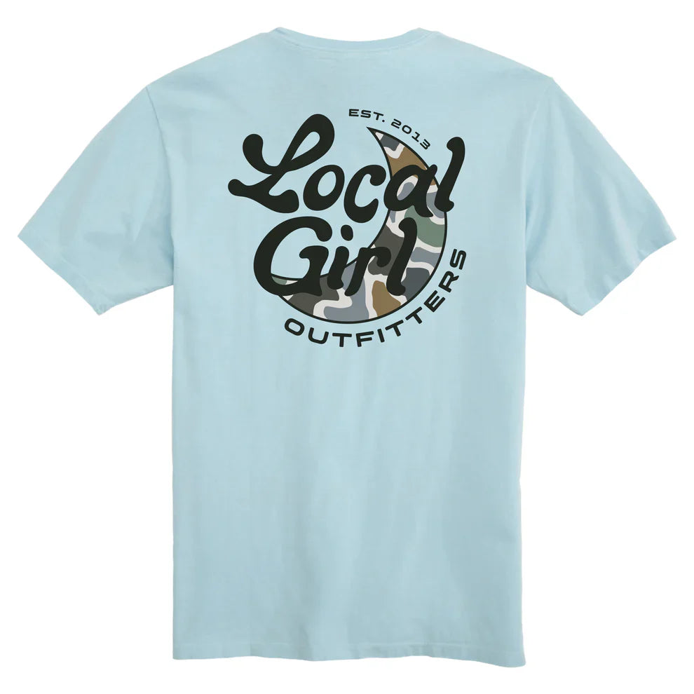 LOCAL GIRL BLUFF GROOVY MOON T-SHIRT