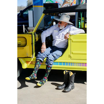 LUCKY CHUCK NEON WRANGLER BOOT SOCKS
