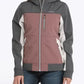 CINCH Women’s Bonded Hoodie-ROSE/GREY/CREAM
