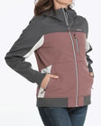 CINCH Women’s Bonded Hoodie-ROSE/GREY/CREAM