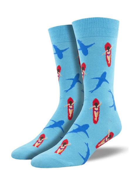 SOCK SMITH MEN'S "NO LIFEGUARD ON DUTY" SOCKS