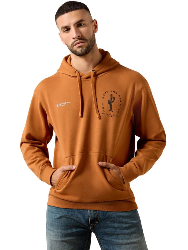 Ariat Men's Cowboy Tough Hoodie Adobe