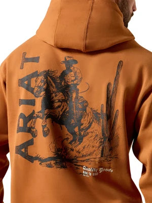 Ariat Men's Cowboy Tough Hoodie Adobe