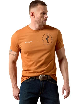 ARIAT MENS TOBACCO TOUGH T- SHIRT