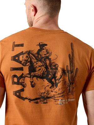 ARIAT MENS TOBACCO TOUGH T- SHIRT