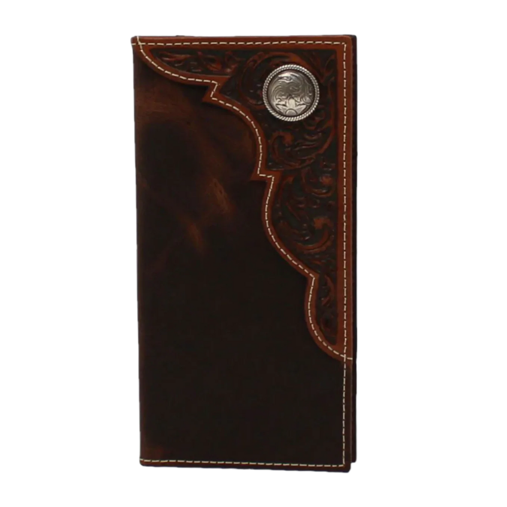 Ariat Youth Rodeo Round Conch Brown Wallet
