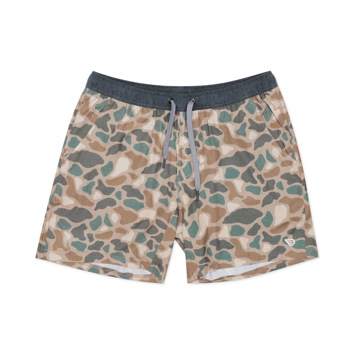BURLEBO Athletic Short - Pintail Camo - Grey Liner
