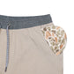 BURLEBO Athletic Short - Heather Khaki - Venado Camo Liner